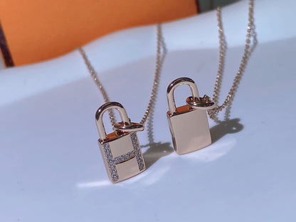 [Kincade Jewelrys]HM ADVANCED NICHE LOCK HEAD NECKLACE DIAMONDS