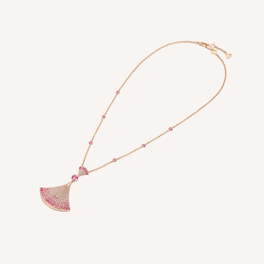 [Kincade Jewelrys]DREAM NECKLACK DIAMOND PINK GOLD
