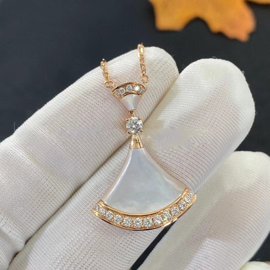 [Kincade Jewelrys]DREAM NECKLACE MOP PINK GOLD DIAMOND