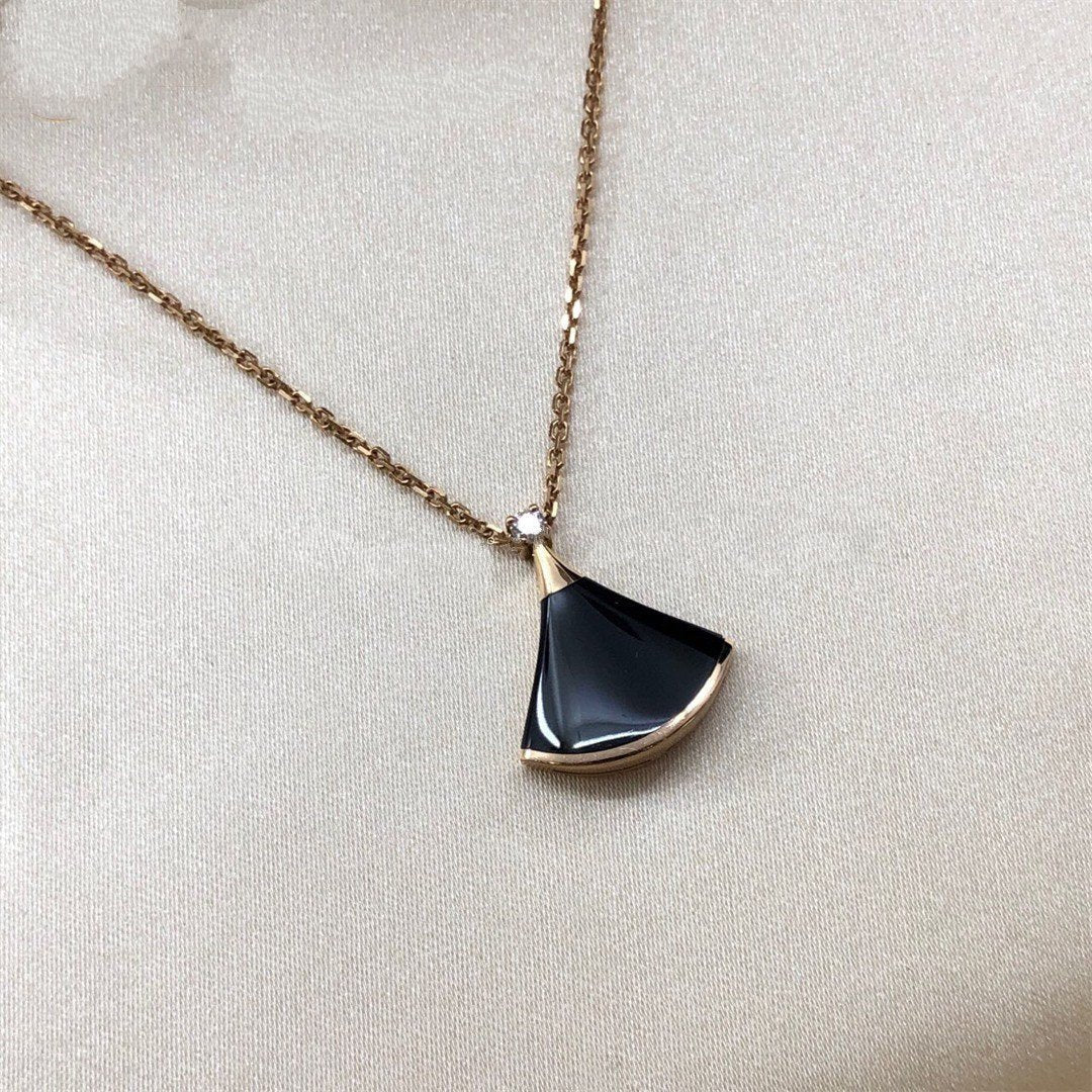 [Kincade Jewelrys]DREAM NECKLACE ONYX 1 DIAMOND