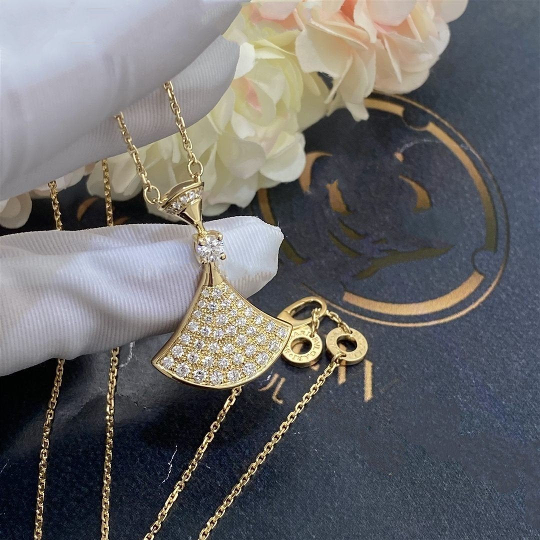 [Kincade Jewelrys]DREAM NECKLACE GOLD FULL DIAMOND