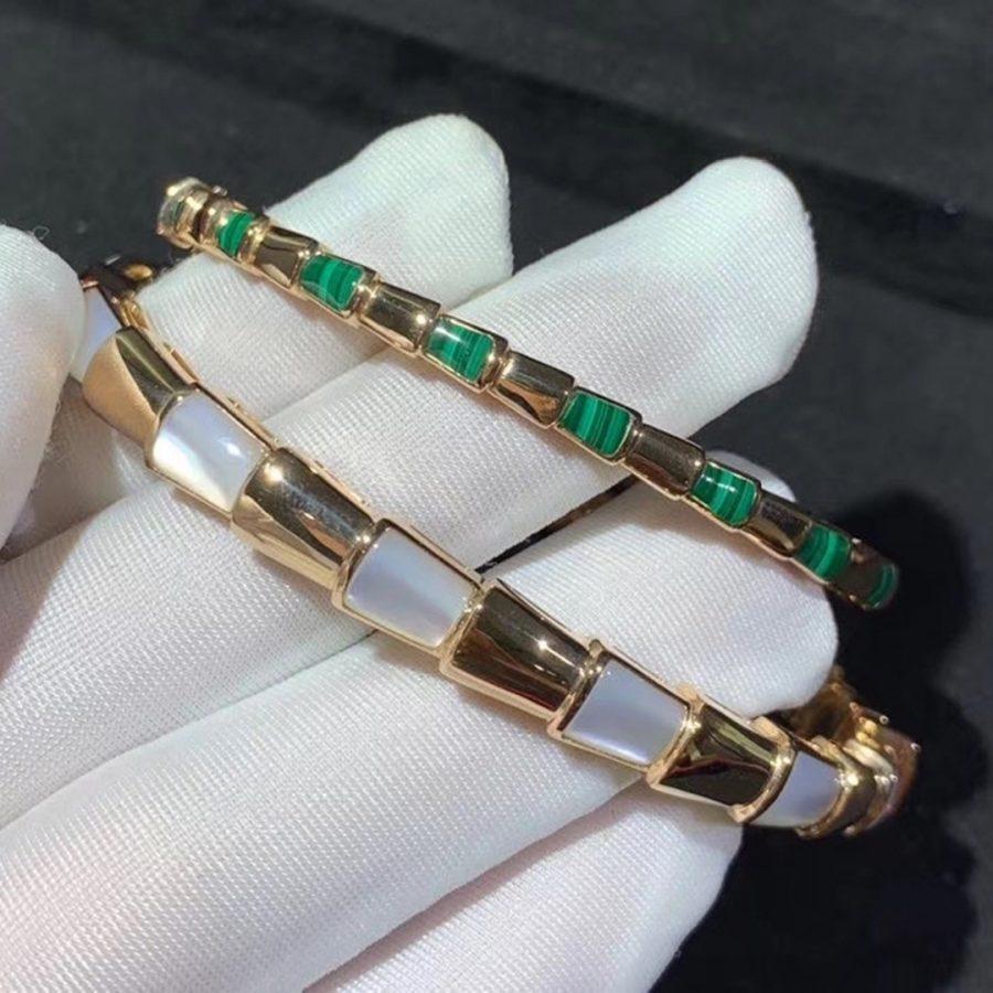 [Kincade Jewelrys]SERPENTI BRACELET PINK GOLD MOP