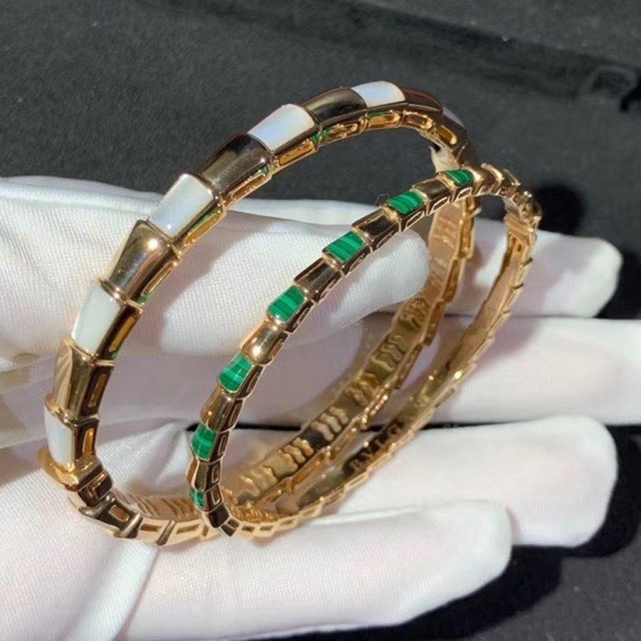 [Kincade Jewelrys]SERPENTI BRACELET PINK GOLD MOP
