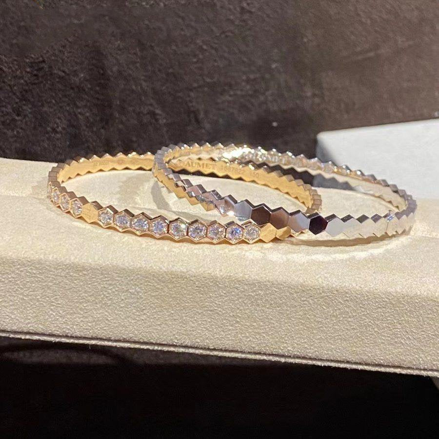 [Kincade Jewelrys]BEE LOVE GOLD BRACELET FULL DIAMOND