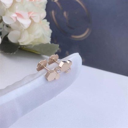 [Kincade Jewelrys]BEE LOVE PINK GOLD DIAMOND EARRINGS