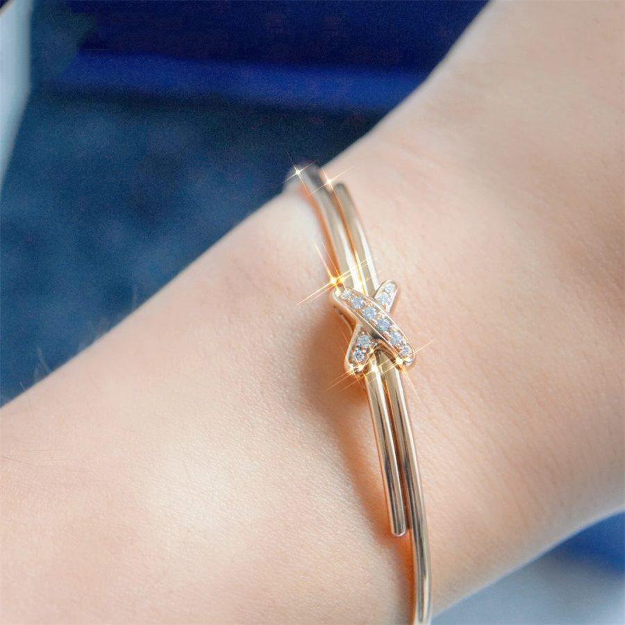 [Kincade Jewelrys]JEUX DE BRACELET PINK GOLD DIAMONDS