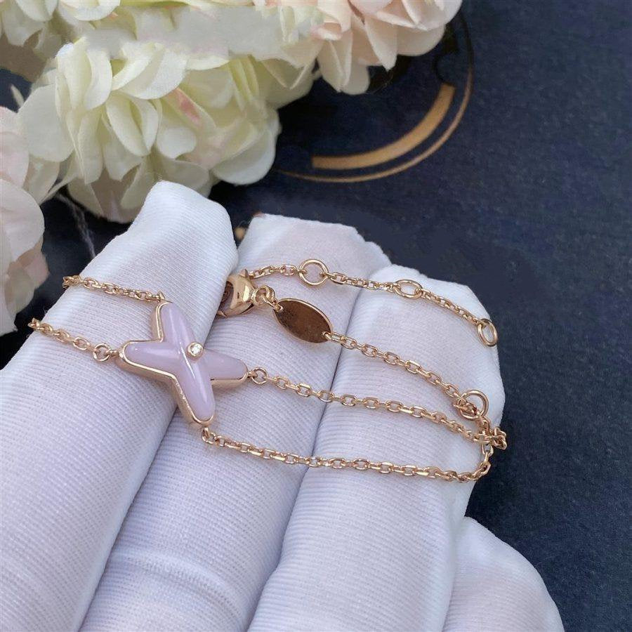 [Kincade Jewelrys]JEUX BRACELET PINK MOP PINK GOLD 1 DIAMOND
