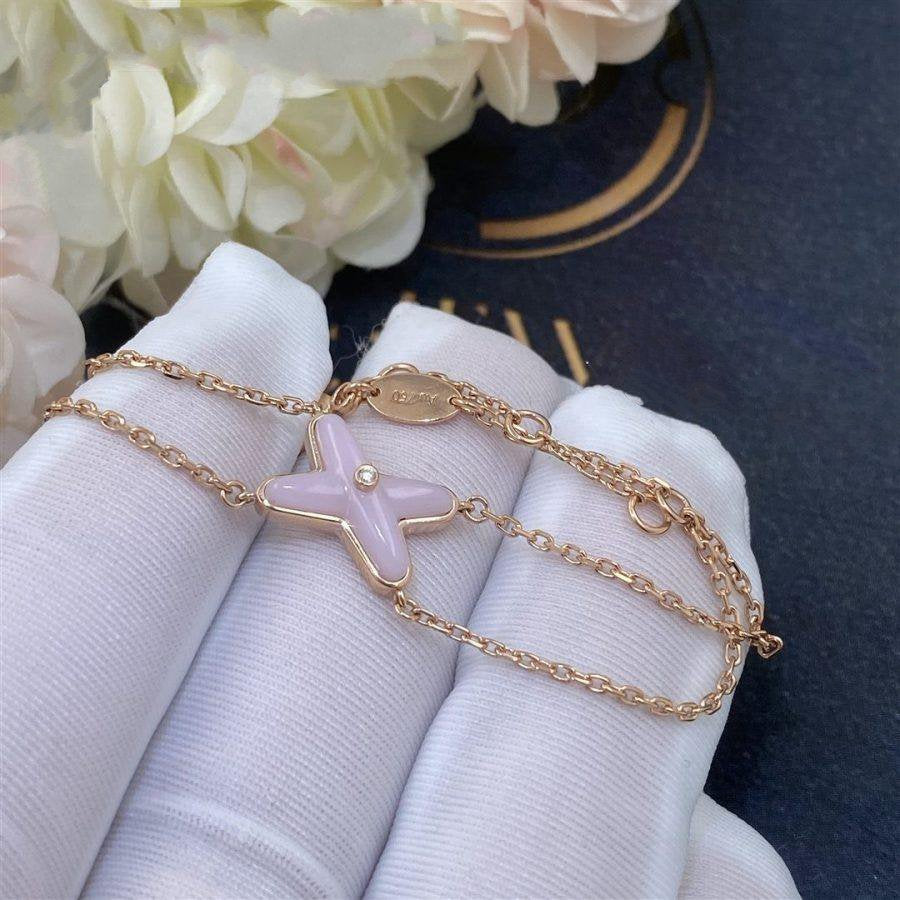 [Kincade Jewelrys]JEUX BRACELET PINK MOP PINK GOLD 1 DIAMOND