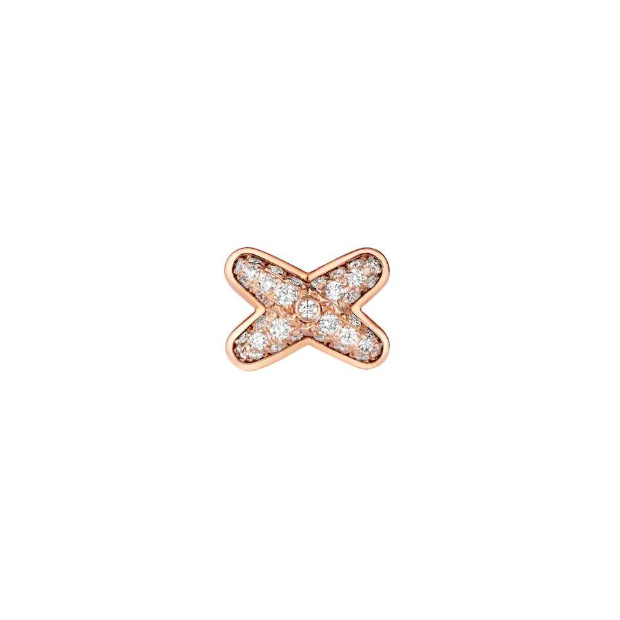 [Kincade Jewelrys]JEUX DE PINK GOLD DIAMOND EARRINGS