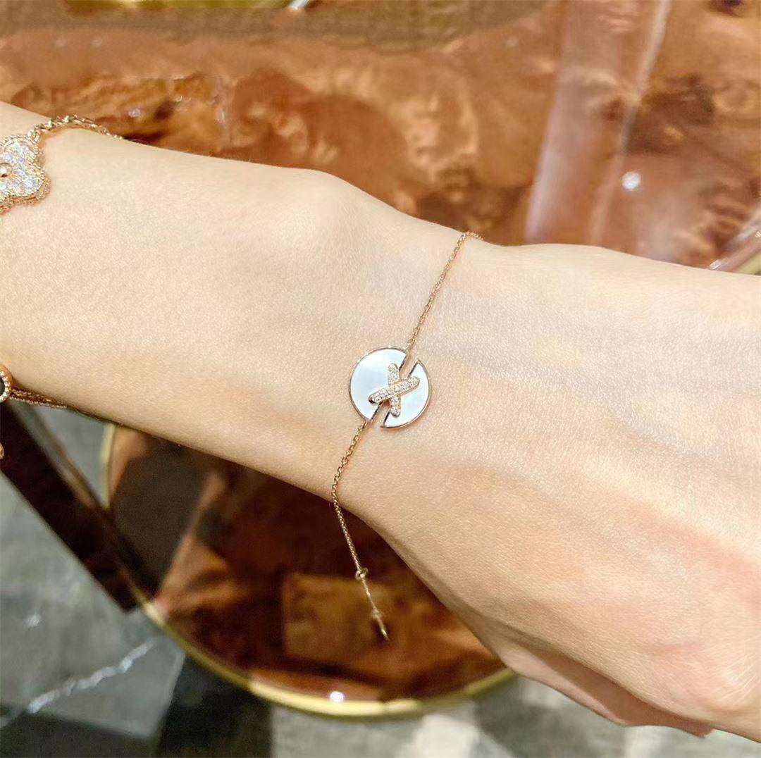 [Kincade Jewelrys]JEUX DE BRACELET MOP PINK GOLD DIAMONDS