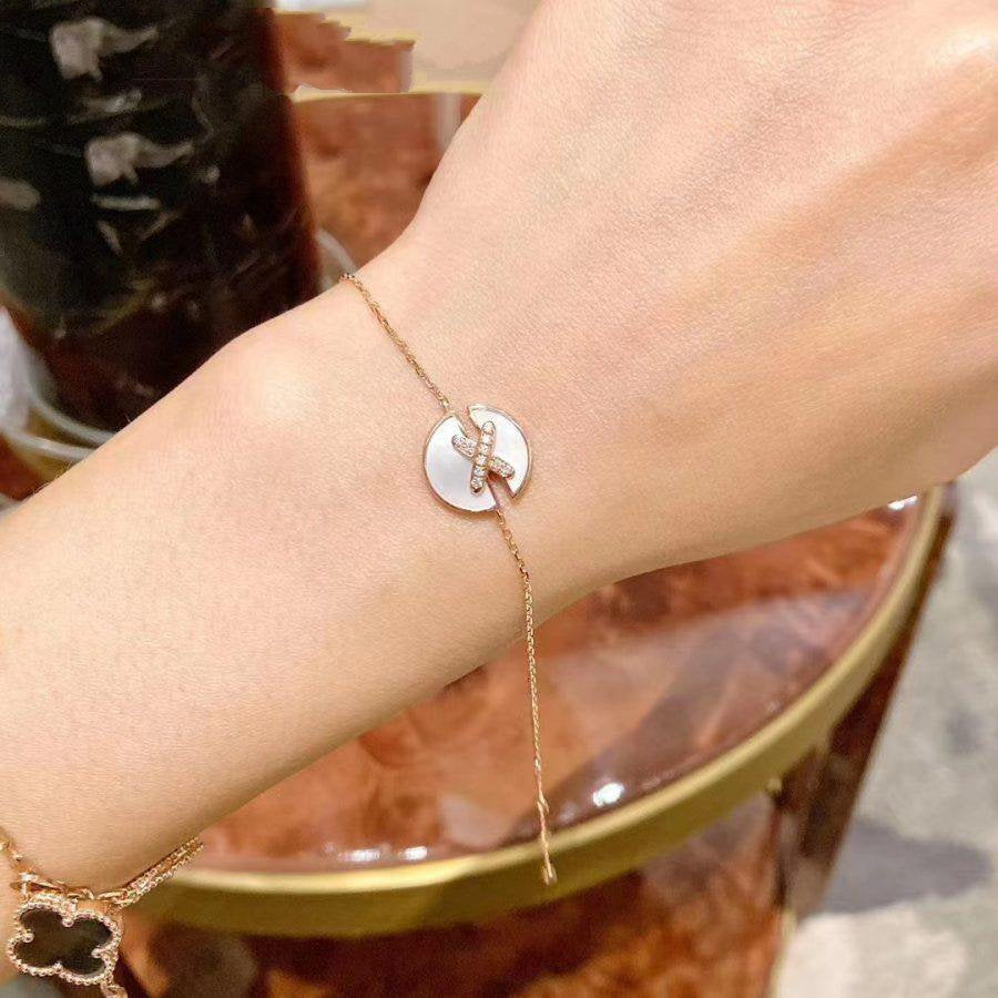 [Kincade Jewelrys]JEUX DE BRACELET MOP PINK GOLD DIAMONDS