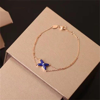 [Kincade Jewelrys]Hollow Design Four-Leaf Clover Flower Shape Ring