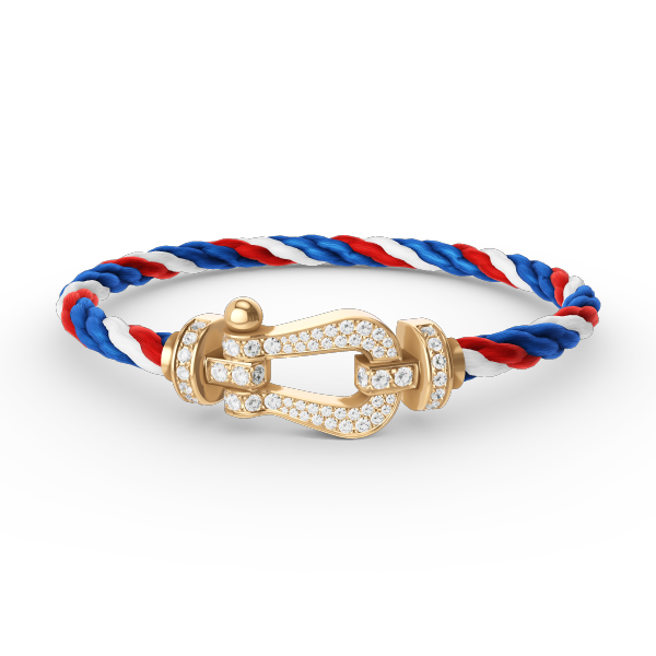 [Kincade Jewelrys]FORCE LARGE HORSESHOE FULL DIAMOND BRACELET GOLD