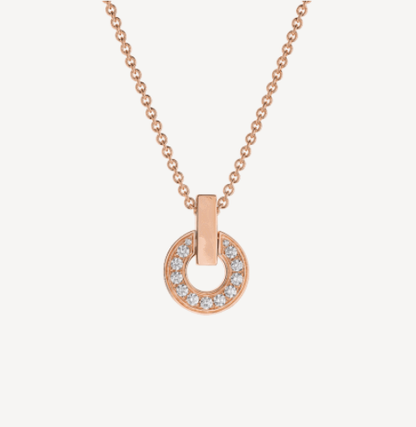 [Kincade Jewelrys] COLLIER GARI OR ROSE DIAMANT