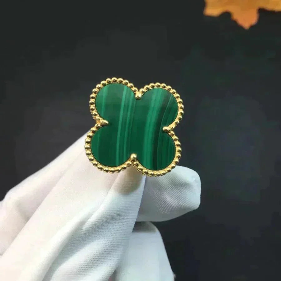 [Kincade Jewelrys]CLOVER MALACHITE RING