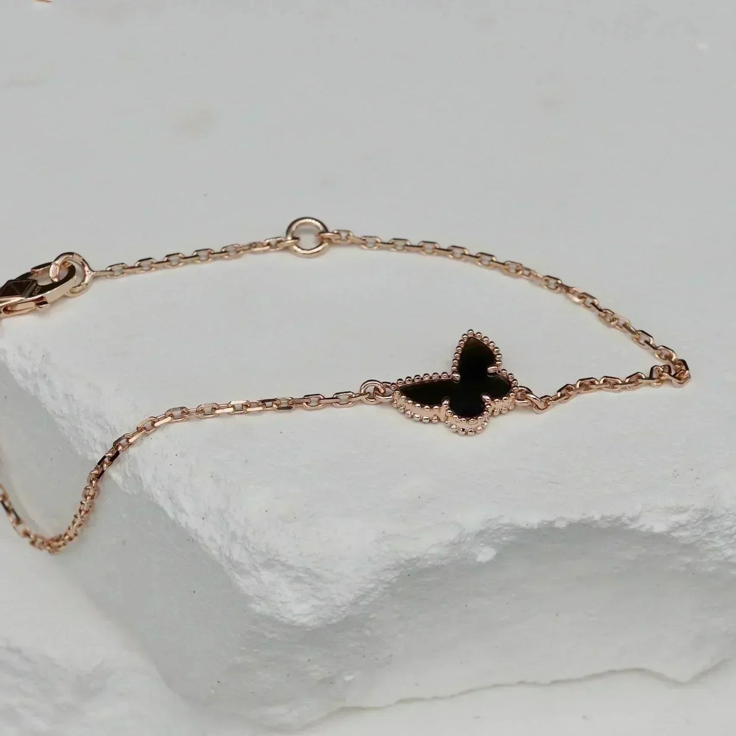 [Bijoux Kincade] BRACELET PAPILLON ONYX