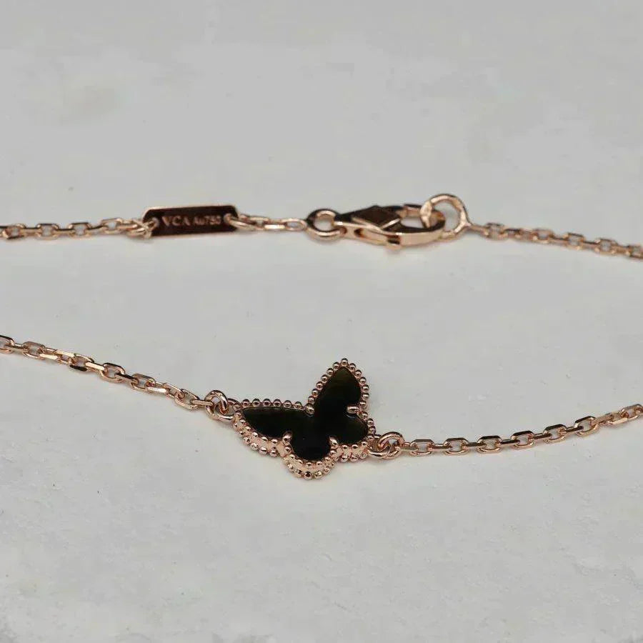 [Bijoux Kincade] BRACELET PAPILLON ONYX