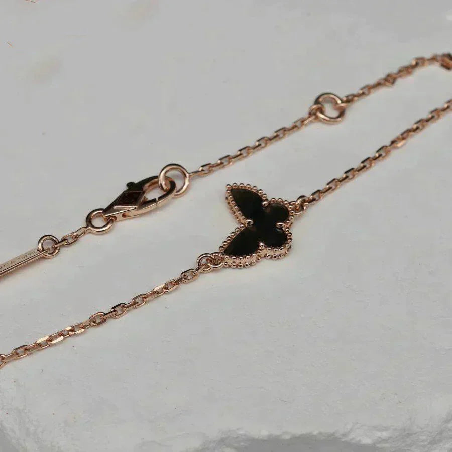[Bijoux Kincade] BRACELET PAPILLON ONYX