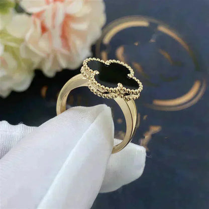 [Kincade Jewelrys]CLOVER ONYX RING
