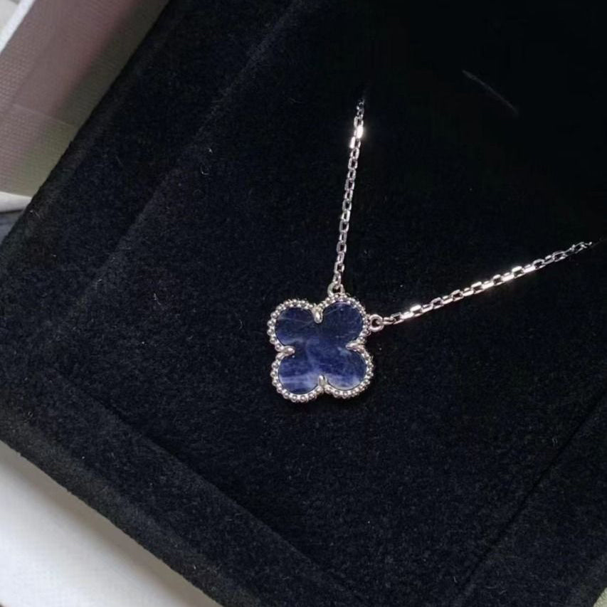 [Kincade Jewelrys]CLOVER 15MM PIETERSITE NECKLACE SILVER
