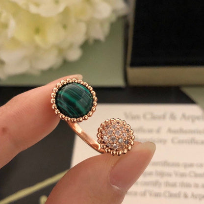 [Kincade Jewelrys]PERLEE COULEURS DIAMOND ROSE GOLD BETWEEN THE FINGER RING