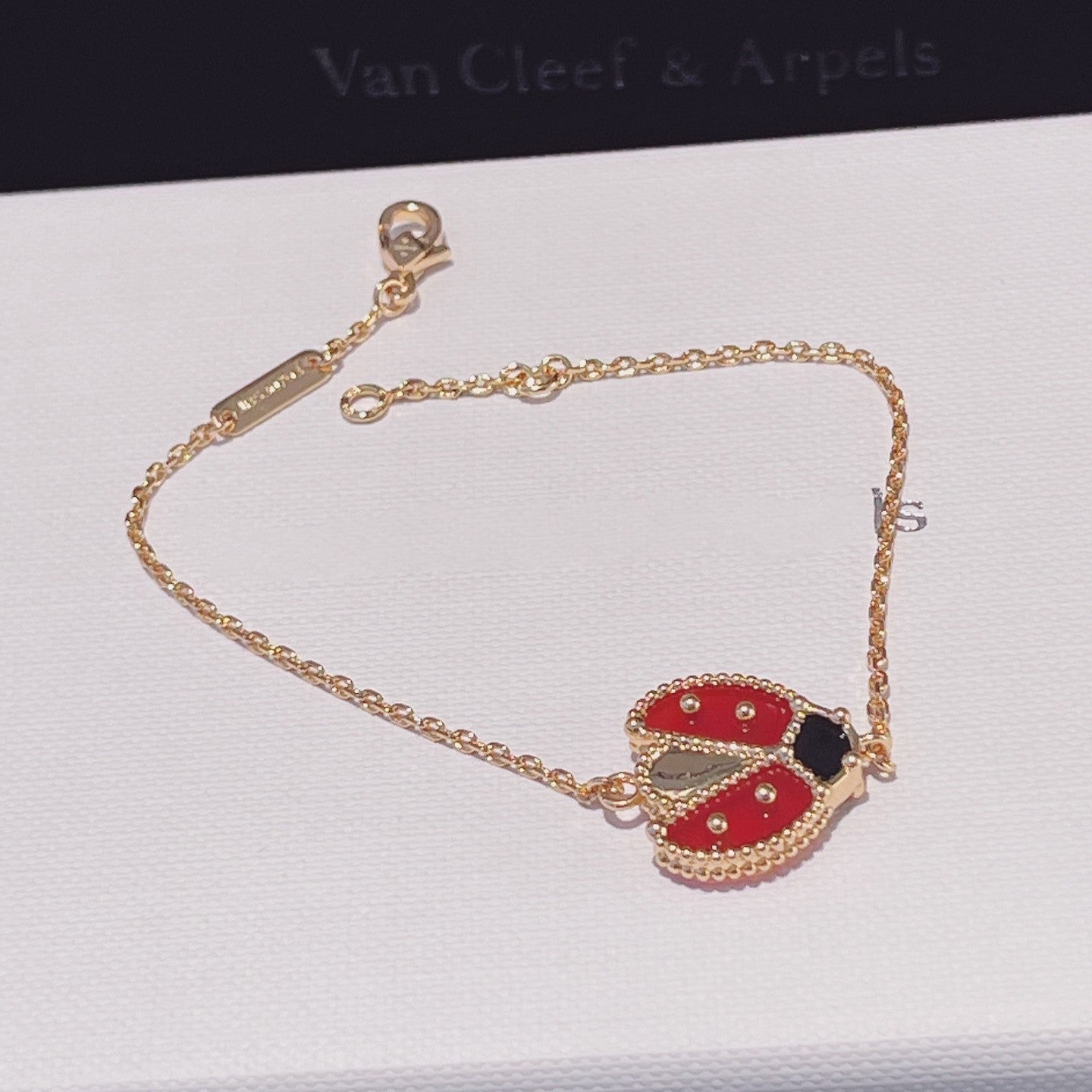 [Kincade Jewelrys]LUCKY SPRING 1 MOTIF PINK GOLD BRACELET