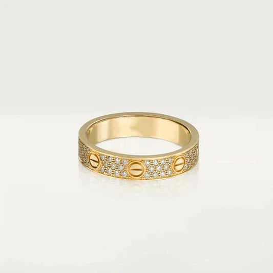 [Kincade Jewelrys]LOVE RING 3.6MM DIAMOND PAVED